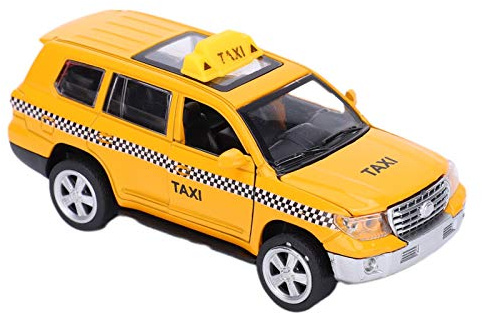 Ghzste Taxi Spielzeug 1:32 Spielzeugauto -Legierung Taxi Modell Simulationsschall Leichtkabine Modell Rücken Sie Kindergeschenke Zurück (A)