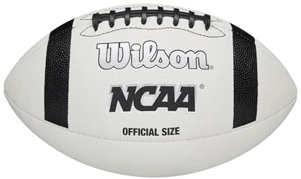 WILSON NCAA Classic Football - Official Size, White