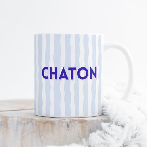 Générique Mug Chaton – Tasse en Céramique 33cl – Idée Cadeau Originale et Mignonne pour Petit Déjeuner, Pause Café ou Thé – Cadeau Couple, Ami(e), Chéri(e)