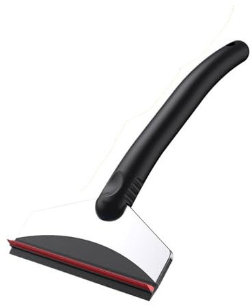 Pala de nieve for coche, raspador de hielo, pala quitanieves multifunción for parabrisas de invierno, herramienta raspadora for limpiar nieve, rompehielos automático.(Red)