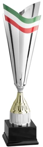 Hole Gadget Coppa Trofeo Personalizzabile Grande in Metallo Varie Misure Calcio, Fantacalcio, Tennis, Padel, Basket Premiazioni Sportive ed Eventi con Targhetta Personalizzata cod 3.111