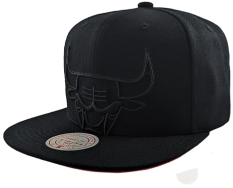 Mitchell & Ness NBA Cropped XL Snapback Cap Chicago Bulls Black