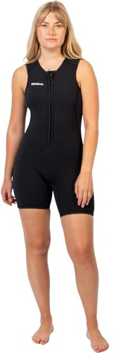 Gul 2026 Response Natur - Traje de neopreno corto Jane con cremallera frontal de 3 mm, color negro