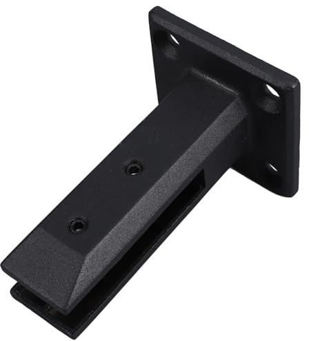 jojofuny Pince en Acier Inoxydable pour Balustrade en Verre, Fixation Sécurisée pour Escalier, Installation Facile, Accessoire Polyvalent pour Garde-corps Noir