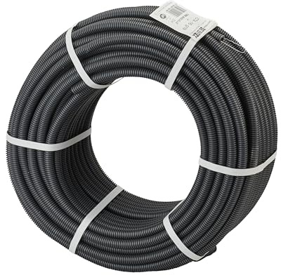 DEBFLEX - Gaine Electrique Diam. 16 mm - Couronne Gaine ICTA - Pour Passage de Cables en Apparent ou en Encastré - 50 Mètres - Gris