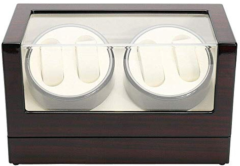 SHIOUCY 4+0 Holz Automatische Uhrenbeweger Watch Winder Box Automatisch Beweger Uhren Box EU DHL