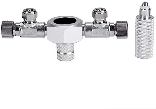 Pssopp Aquarium CO2 Splitter Regler Ventil Aquarium CO2 Control Verteiler Mehrweg CO2 Splitter Luftpumpen Zubehör für Aquarium Pflanze(2 Wege)