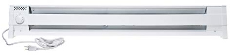 Cadet F Series 49 Portable Electric Baseboard Heater (Model: 4P1500W, Part: 05601), 5120 BTU, 120 Volt, 1500 Watt, White