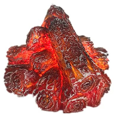 Ghzste Chimenea sin llama, luz nocturna de carbón falso, lámpara de llama que funciona con pilas, luz de fuego de mesa portátil para decoración del hogar