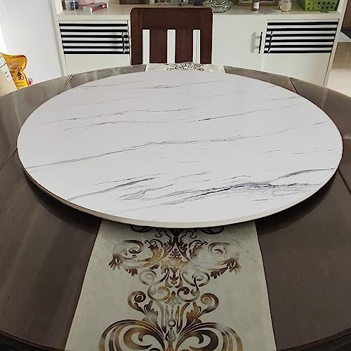 SAGIDAR Plateau Tournante Rond, Plateau Rotatif en Bois Massif, 360° Rotation Plateau De Service, Ø 50cm-100cm, Assiette De Service Rotative Ronde, pour Les Dîners De Famille Et Les Fêtes