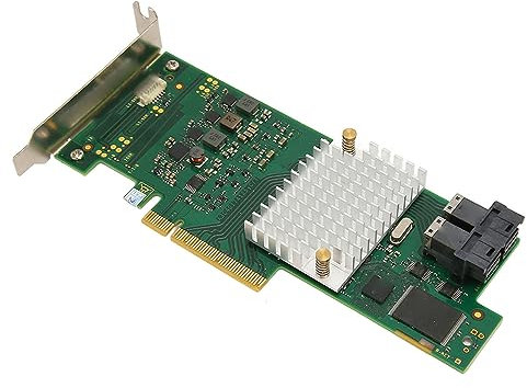 Bewinner Tarjeta Controladora SAS, Tarjeta Controladora Raid SAS PCI Express Interna de 12 GBPS, D3307 A12, Tarjeta de Expansión PCIE 3.0 Plug and Play para Transmisión de Datos