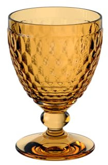 Villeroy & Boch - Boston Safron copa de vino tinto, 200 ml, copa de cristal para vino tinto, apta para lavavajillas, amarillo