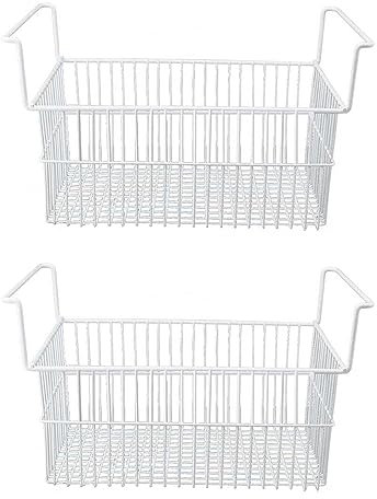 Homepatche Gefrierschrank-Organizer-Behälter, Küchen-Aufbewahrungsbehälter Für Truhen Und Aufrechte Gefrierschränke, Großes Fassungsvermögen, Stabiler Gefrierkorb Mit Griff(56.5cm*25.2Cm*24cm)