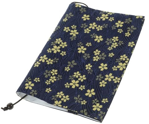 NUOBESTY 4stücke Decorative Buchumschlag Aus Strapazierfähigem Stoff Handgefertigte Buchhülle Für Notizbücher Anpassbare Buchschutzhülle Mit Kirschblütenmotiv Für Schule Und Alltag