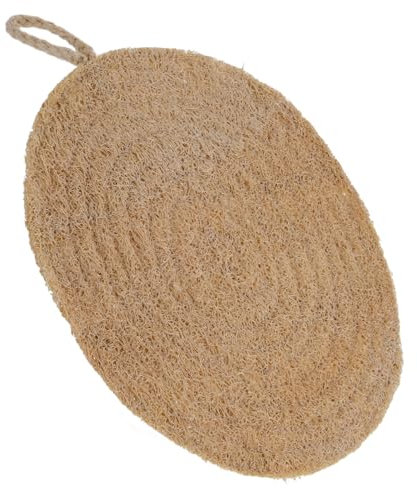 PHENOFICE Loofah Sponge Steamer Liners Double Layer 20cm Diameter Non-stick Breathable Steaming Buns Pad Household Bamboo Steamer Cloth for Healthy Cooking