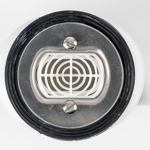 Haarsieb für Duschablauf, 1 Stück, in Weiß, kompatibel mit Viega Domoplex 6928 und 6929, Ersatz Tauchrohr Haarfänger Dusche für Ø 52 mm Domo plex Ablaufgarnitur, Haarfilter Siebeinsatz Duschabfluss