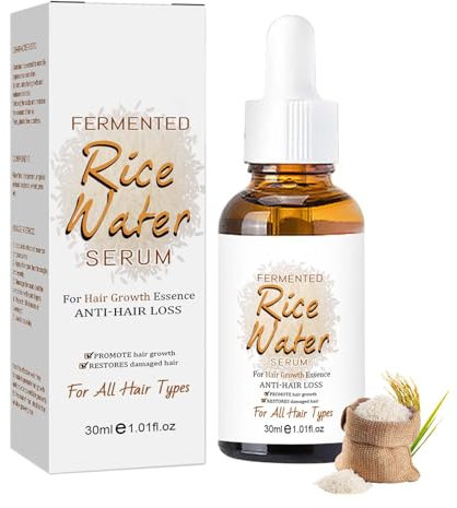 Riso per la crescita dei capelli, per uomini e donne, essenza anti-perdita di capelli per capelli sottili, cura dei capelli, crescita rapida, siero per la perdita dei capelli e per accelerare