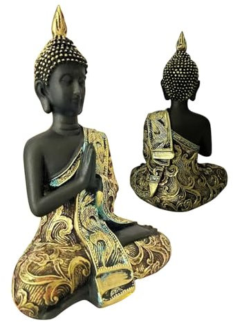 Buddha-Statue für den Innenbereich, sitzende Buddha-Statue, Zen-Gartendekoration, Sammlerstücke, Gartenskulpturen, Buddha-Skulptur, Outdoor-Statuen für Garten, Terrasse