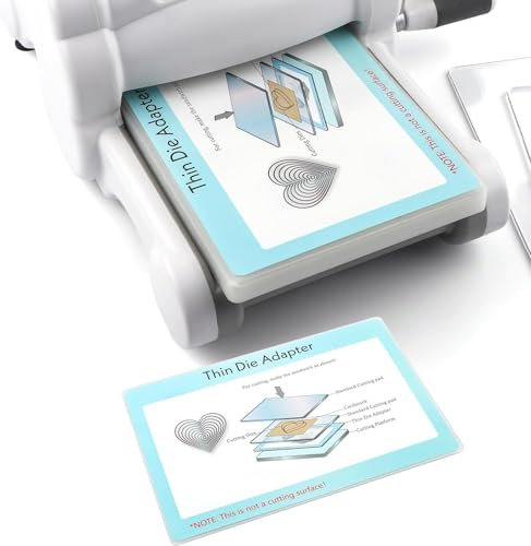 OTCRAFT Dünner Stanz-Adapter für Stanzmaschine; PC-Kunststoff-Standard-Adapter-Pad für dünne Oblaten-Stanzformen, erhöht die Schneidfähigkeit, Scrapbooking, Stanzplattenadapter, 22,8 x 15,4 cm