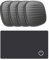 Localizador de Llaves & Air Tag Card, Smart Tag Similar Air Tag Funciona con Find My (Solo iOS), Tag Localizador, Batería Reemplazable, Wallet Tracker(1 Pieza)& Buscador de Llaves(4 Pieza)