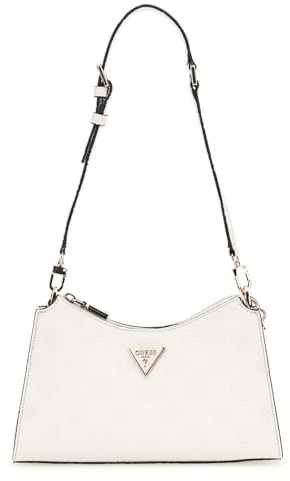 GUESS HWPG9349180OFF CRESIDIA TOP ZIP SHOULDER BAG Donna OFF WHITE Taglia Unica