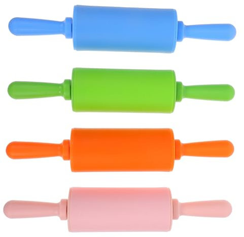 MOLUCKFU 4piezas Rodillos Creativos Para Manualidades Plasticina Accesorios Coloridos Para Imaginación y Creatividad