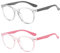 MUNSKT Lunette Anti Lumiere Bleue Enfant,2 PCS Blue Light Glasses, Lunettes Lumière Bleue, Lunettes Anti-Stress pour les Yeux