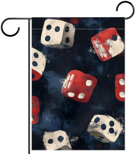 Drapeau de jardin 71,1 x 101,6 cm, drapeau de bienvenue double face pour mariage, maison, extérieur, décoration de jardin, blanc/rouge