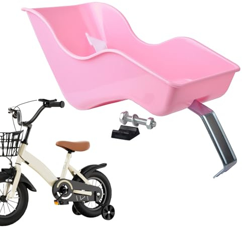 Fahrradsitz für Handgelenke, dekorativer -Puppensitz mit einem Gurt mit Clip, Babypuppensitz mit Riemen, Pink Doll Cyc