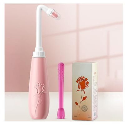 NJDQFA Irrigateur Anal Intime,Bidet Portable Anus Enfant Homme Femme,Bouteille Périnéale pour Camping Soins Post Partum L'hygiène Personnelle,Pink 500ml,1 Accessory