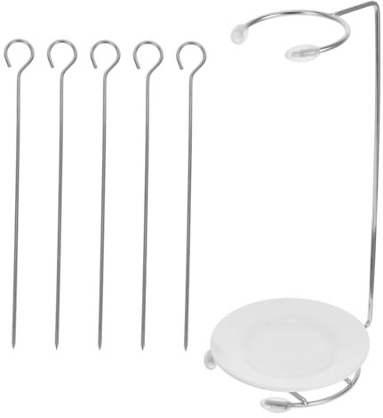 TOYANDONA 1 Juego colgador de kebabs palos brocheta vertical palitos para asar malvaviscos Brochetas de brochetas para asar a la parrilla brochetas de bambú shawarma
