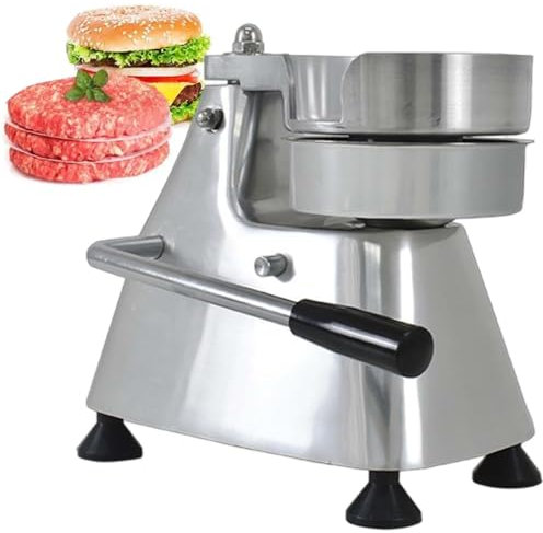 vnmudzeo Pressa per Hamburger Domestica, 100 Mm, 130 Mm E 150 Mm, Pressa per Hamburger da Cucina Professionale, Semplice da Usare,5/130mm