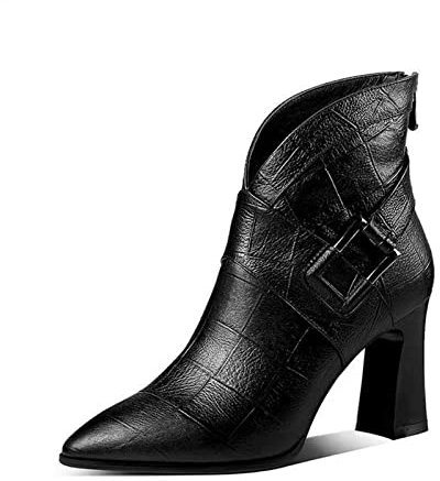 ETZRYSYB Ladies Boots Women's boots, high-heeled shoes and ankle shoes wedding party, autumn and winter(1.5 UK)