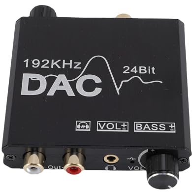 Jectse Digital to Analog Sound Converter, Non -Sound USB Digital to Analogue Converter for Home
