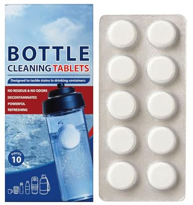 Pastillas De Limpieza Para Botellas,Tabletas Descalcificadoras Multiuso,Bottle Clean Tablets,Bottle Clean Tablets Para Botellas,12pcs Pastillas De Limpieza Eficientes Contra Incrustaciones