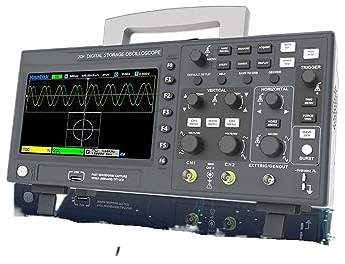 ZKLGS Osciloscopio Digital Osciloscopio de Almacenamiento Digital C10 2C15 2D10 2D15 2 Canales 100Mhz/150Mhz Osciloscopios USB Portail(C10)