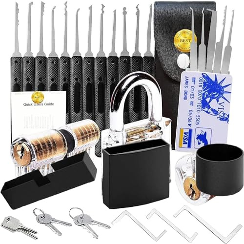 Combination Picking Home Storage Lock Set Pad Lock with Key Padlocks for Outdoor Indoor Use Improvement Simple Accessory Solid Brass Pick Kit Locks with Same Key