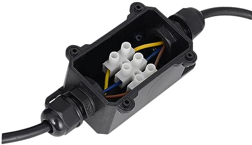 DECOMELODY Junction Box for Garden Light Rated Cable Wire Connector Outdoor Electrical Box Way Connector Suitable for Low High Voltage Applications