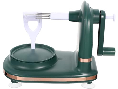 LOLIPPYY Pelador de Frutas Manual con Base Antideslizante Herramienta para Pelar Manzanas y Duraznos Utensilio de Cocina Multifuncional Peladora y Práctica para Uso Doméstico