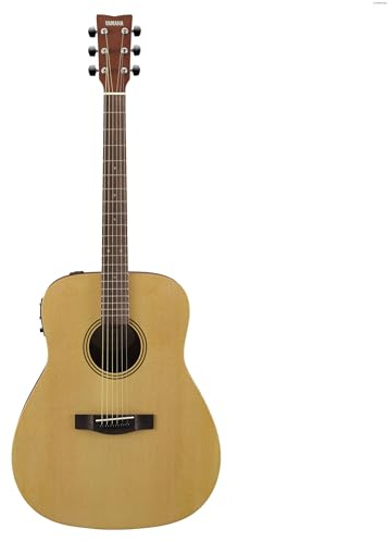 YAMAHA FX400 Chitarra Elettro-Acustica – Corpo Dreadnought, Scala 25, Spaziatura Corde Ridotta, Bracing Scalloped, Preamplificatore System-75 con Pickup e Accordatore – Natural Satin