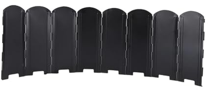 Paravento da Campeggio, Protezione Antivento per Esterni, Riutilizzabile, Accessori da Cucina, Paravento Pieghevole per Cucinare, Escursionismo E Picn, Nero, Altezza 40 Cm
