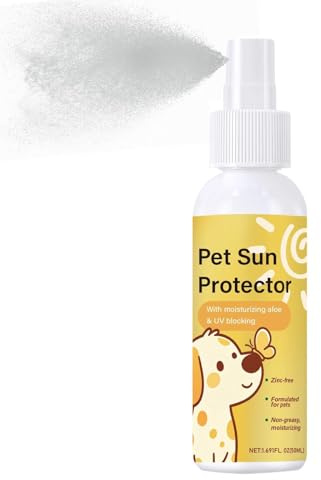 Sonnenspray für Hunde – tragbarer Feuchtigkeitsschutz für den Außenbereich, nicht fettende, schützende Hardware mit schneller Absorption und breitem Schutzspektrum für den täglichen Spaziergang und Po