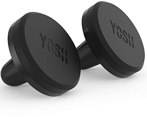 YOSH Magnetic Phone Car Mount, Upgraded Car Phone Holder Magnetic Air Vent, Mobile Cradle Magnet for iPhone 17 16 15 14 13 12 11 Pro Samsung S25 S24 Pixel etc. 2-Pack