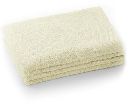 AmeliaHome Asciugamano per ospiti Ecru 30 x 50 cm, 100% cotone, assorbente, colore: crema Amari