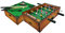 Sport One Sport1 - Mini futbolín y Billar de Apoyo, Juego de Mesa 2 en 1, futbolín Medidas 51 x 31 x 15 cm con 4 Barras con Marcador y 2 Bolas, pequeño Ticket de casa, Idea Regalo, Madera