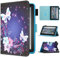 Fancity for All-New Amazon Fire 7 Tablet Case (Only Compatible with 12th Generation, 2022 Release), Smart Wake Sleep Slim Case with Card Slot, Flip Stand Cover for Amazon Fire 7 Tablet, Butterfly
