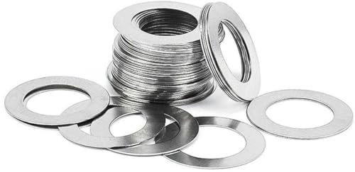 10–50 Stück M3 M4 M5 M6 -M40 DIN988 304 Edelstahl Einstellen ultradünner Präzisions-Unterlegscheibe Dichtung Ultradünne flache Wafer-Unterlegscheibe-M14 x 20 x dick 10 Stück-0,3 mm dick