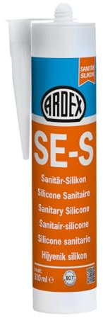 ARDEX SE-S - Silicone sanitario per la chiusura elastica di fughe in ambienti sanitari e residenziali, colore: grigio, 310 ml