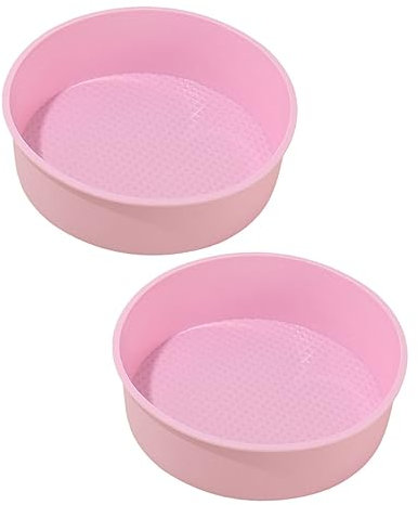 OKUMEYR 2piezas Molde De Silicona Unidades Para Hornear Pasteles Molde Antiadherente Para Tartas Desmontable