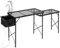 REDCAMP Mesa de barbacoa portátil con fregadero para exterior, marco de aluminio ligero, mesa plegable con altura ajustable para camping, pícnic, cocina, barbacoa, 36 x 20 x 31 pulgadas, negro